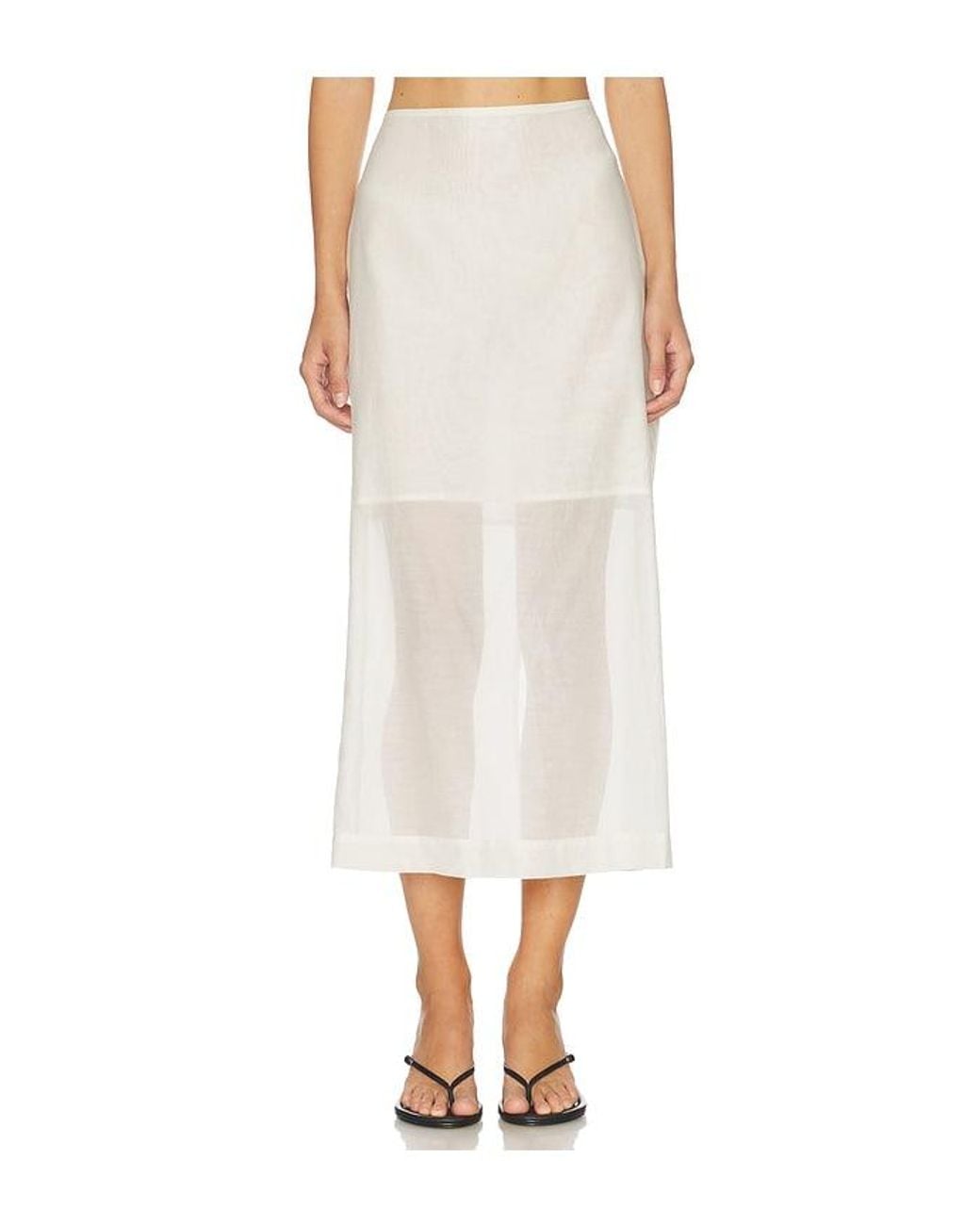 By Malene Birger White Esta Soft Organza Skirt
