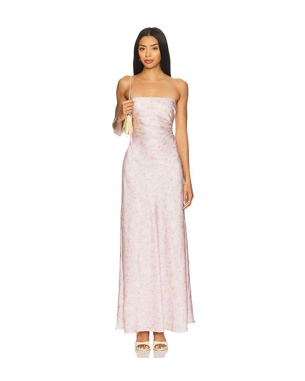 For Love & Lemons White Carla Maxi Dress