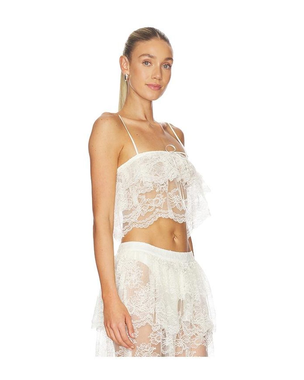 Tularosa White Amelia Top