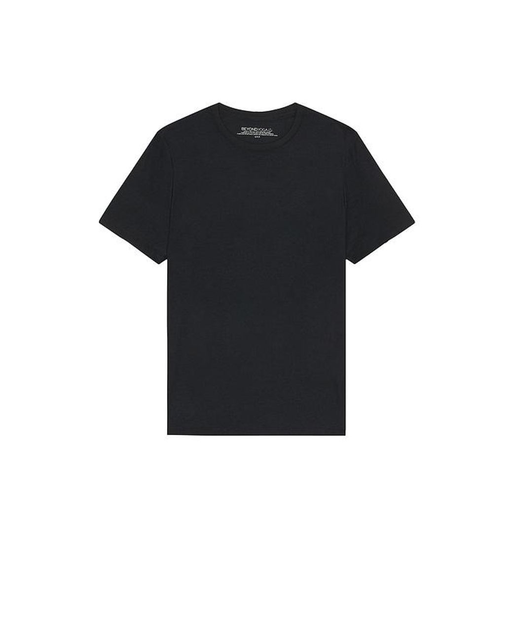 Beyond Yoga Black Always Beyond Crew Tee 2.0 for men
