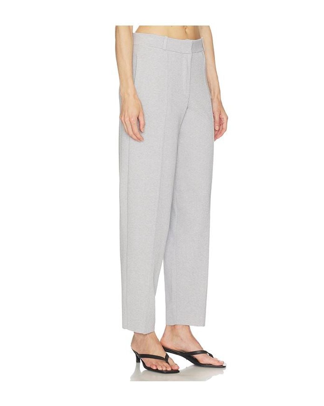SRG White Marielle Knit Tapered Pant