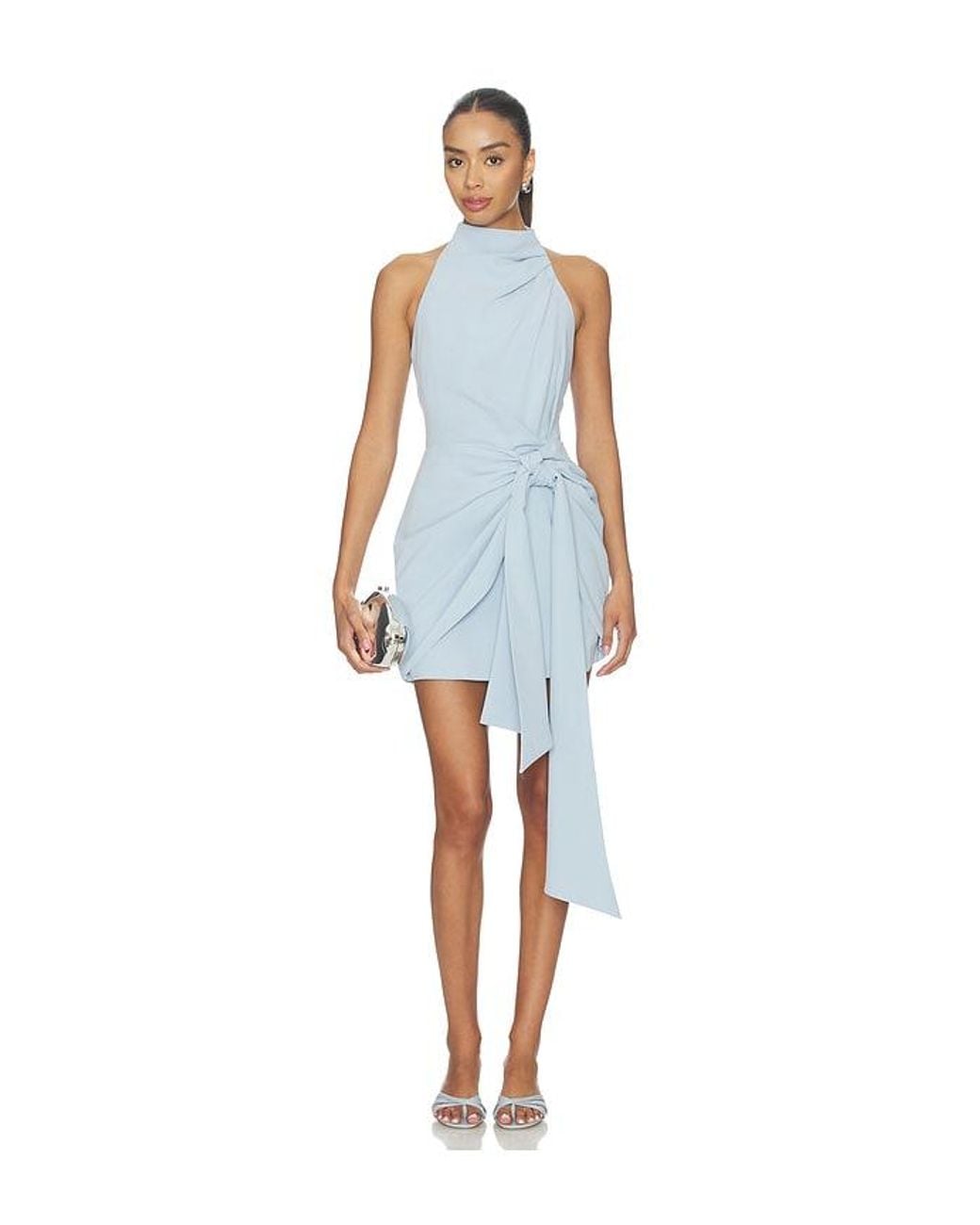 Elliatt Blue Anaya Halter Mini Dress