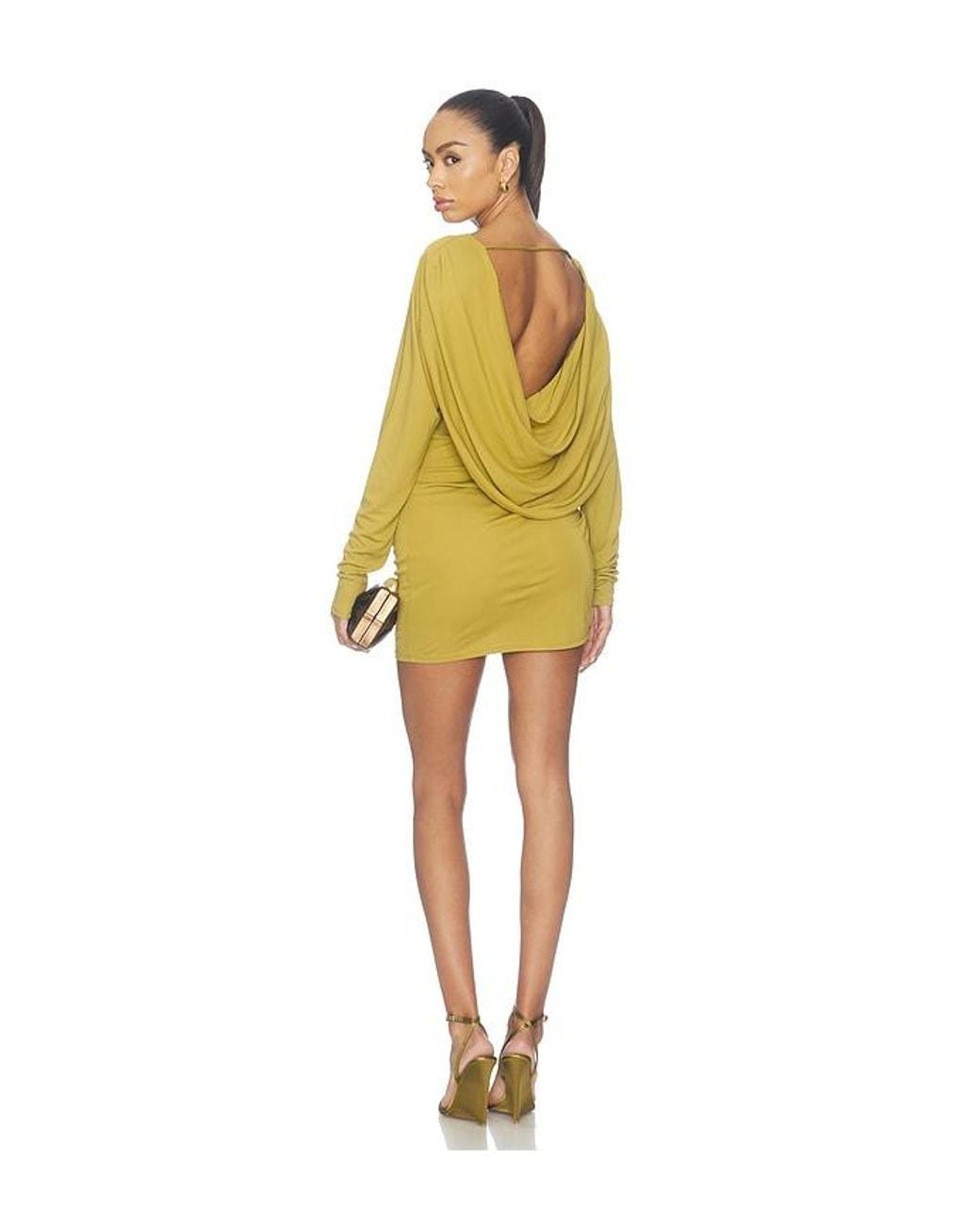 Ronny Kobo Yellow Nia Dress