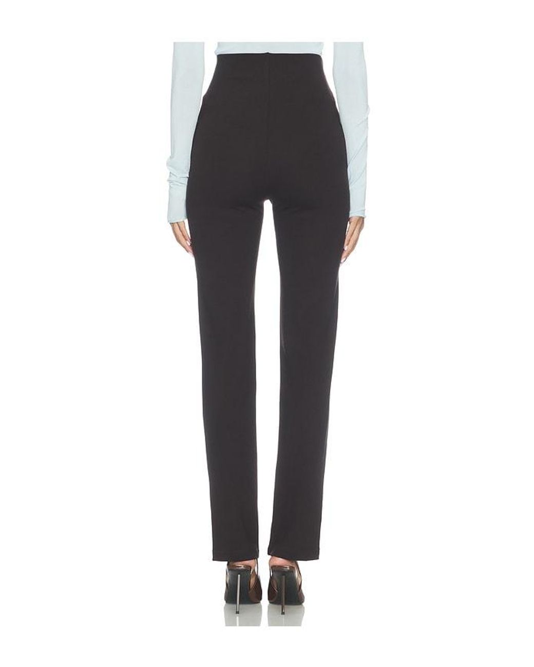 Leset Black Rio High Waist Straight Pant