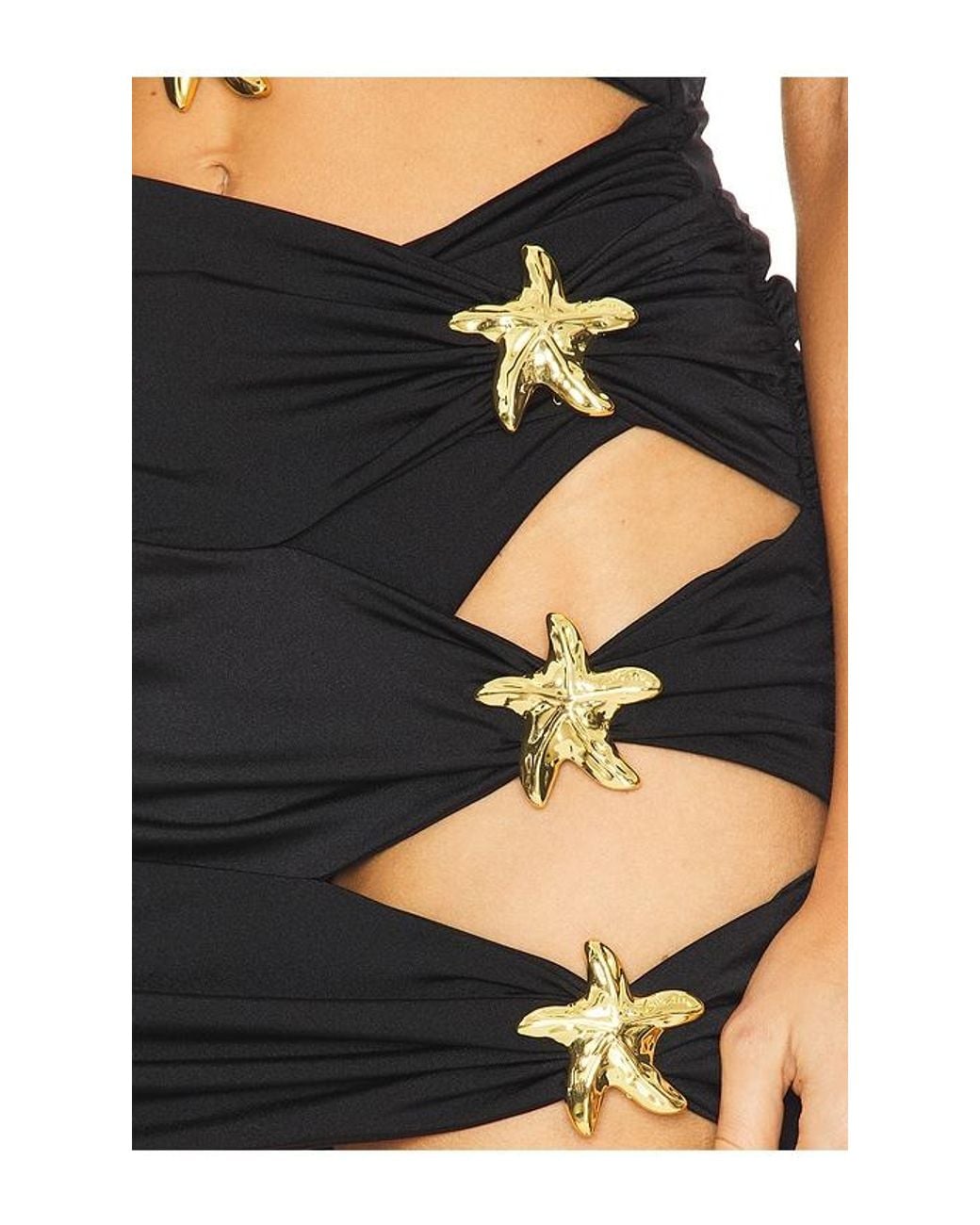 Cin Cin Black Coupe Seastar Mini Skirt