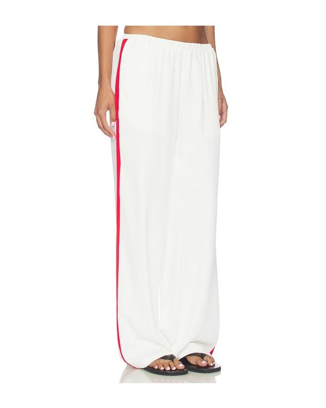 SNDY'S White Reed Contrast Pant