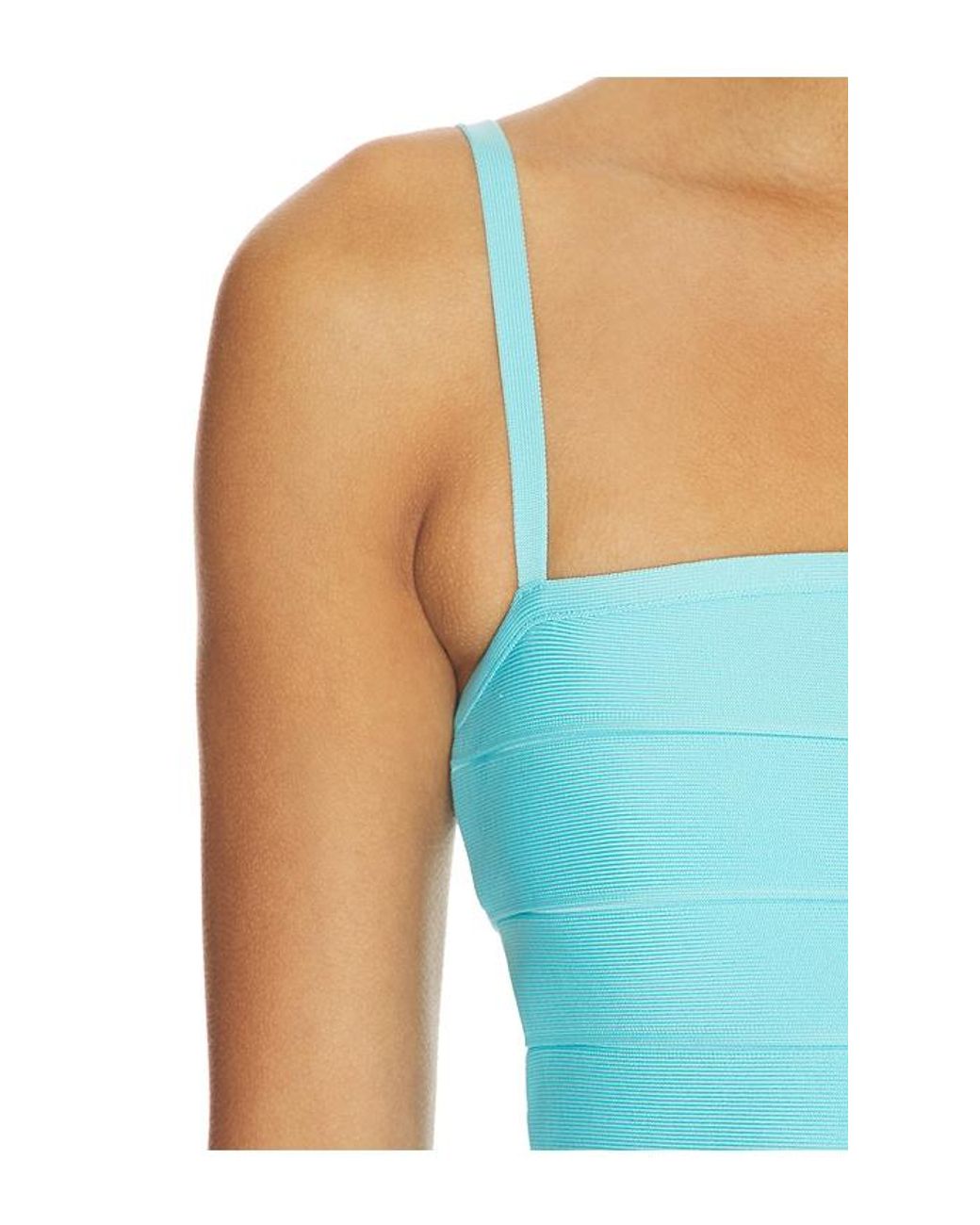 Hervé Léger Blue The Elora Gown
