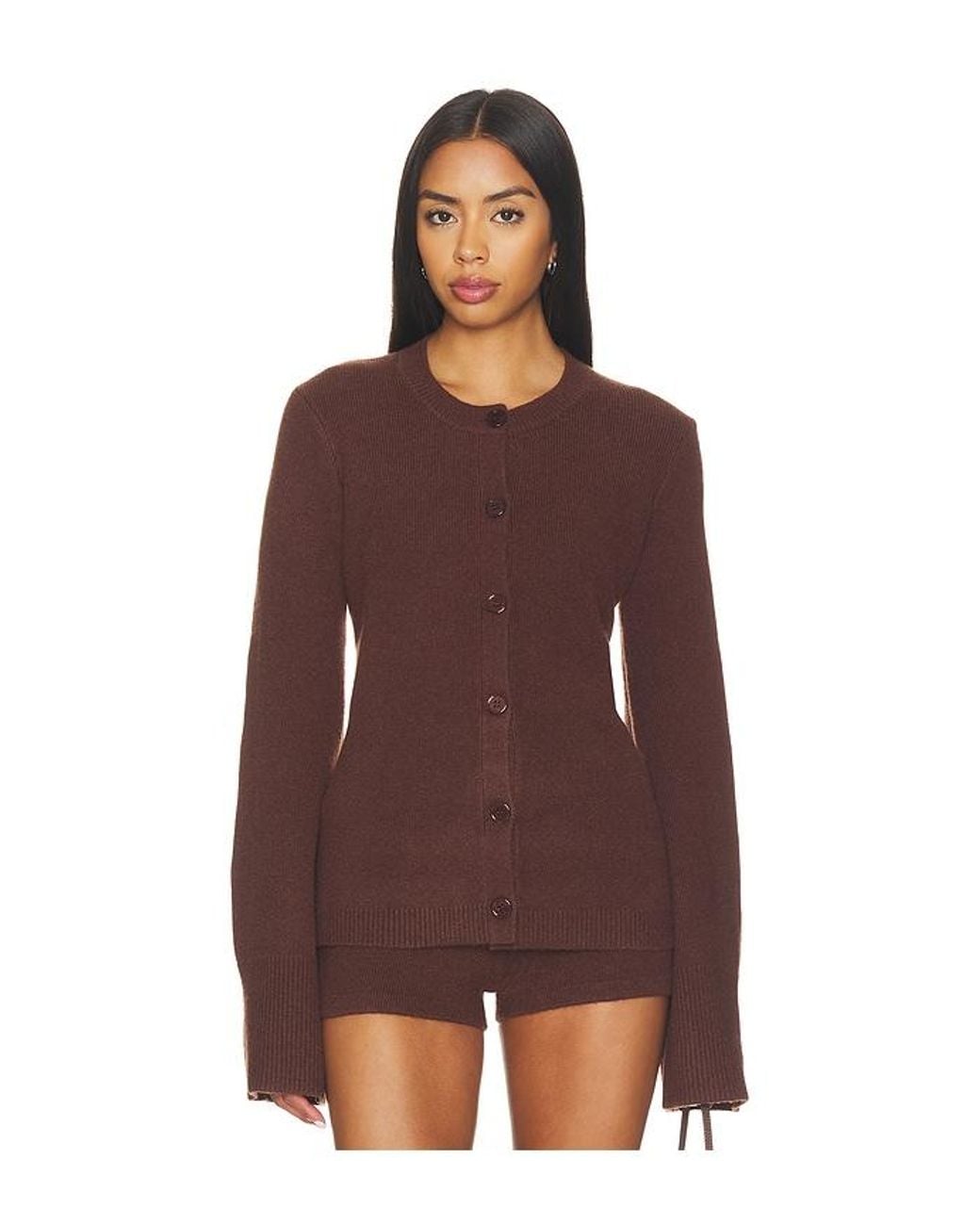 SER.O.YA Purple Tira Knit Cardigan