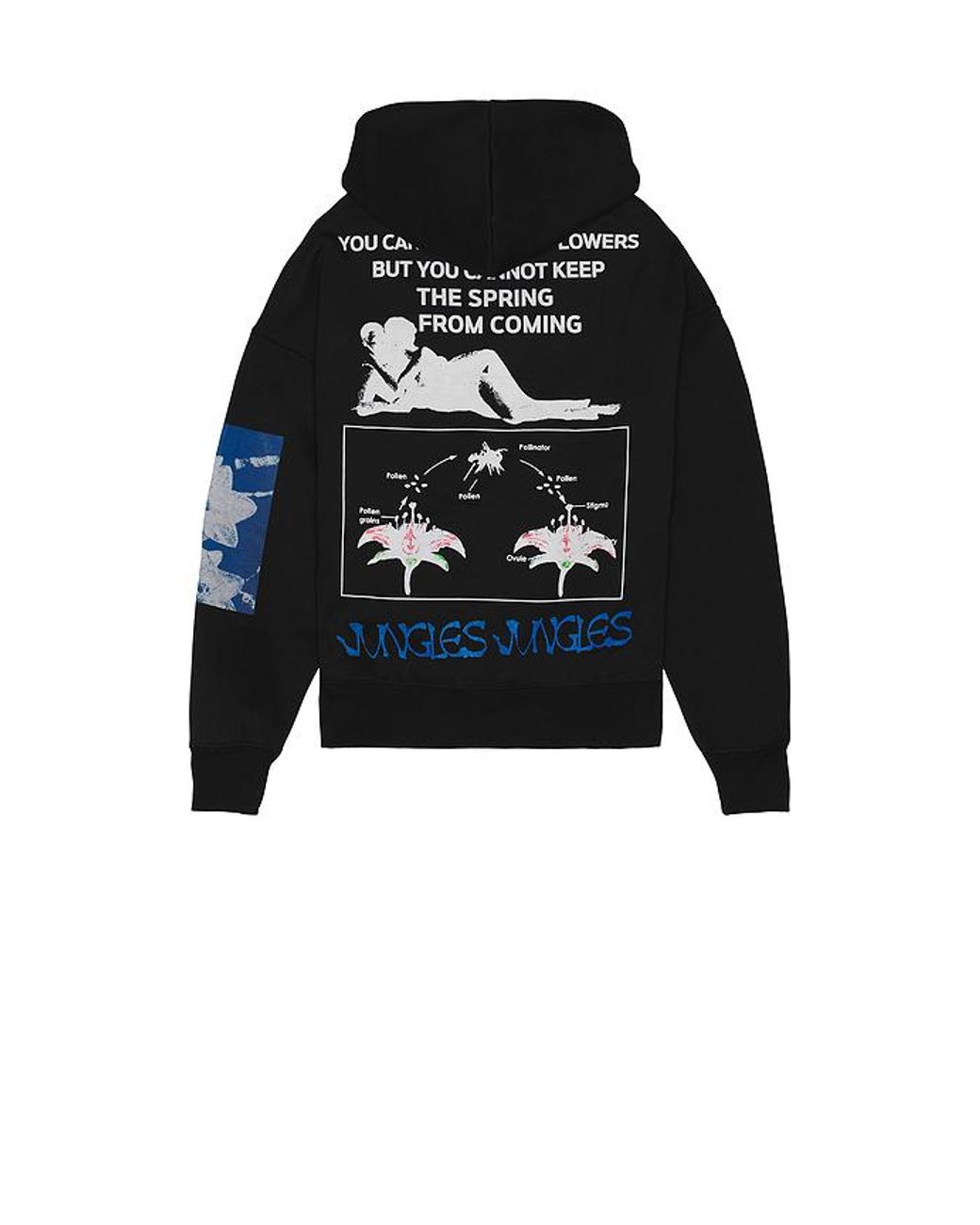 JUNGLES Black Plant Sex Hoodie for men