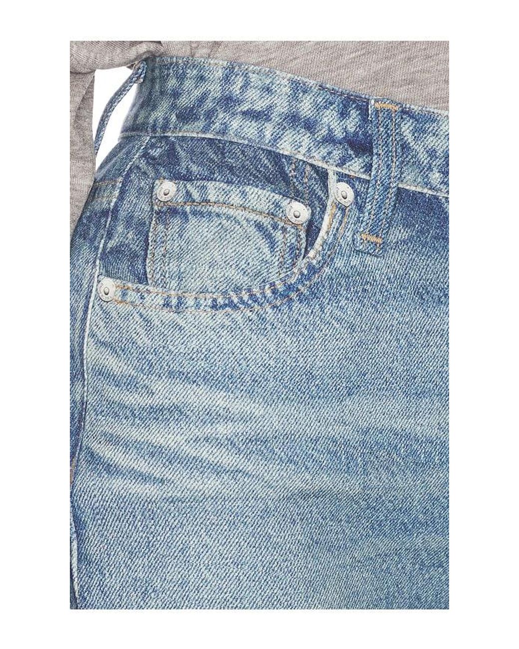Rag & Bone Blue Rb Miramar Ponte Dahlia Full Length Jeans