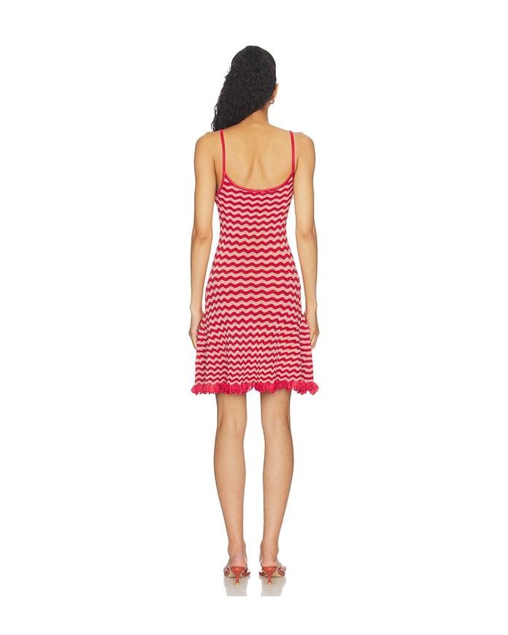 ROBE TALIA en Red Solid & Striped