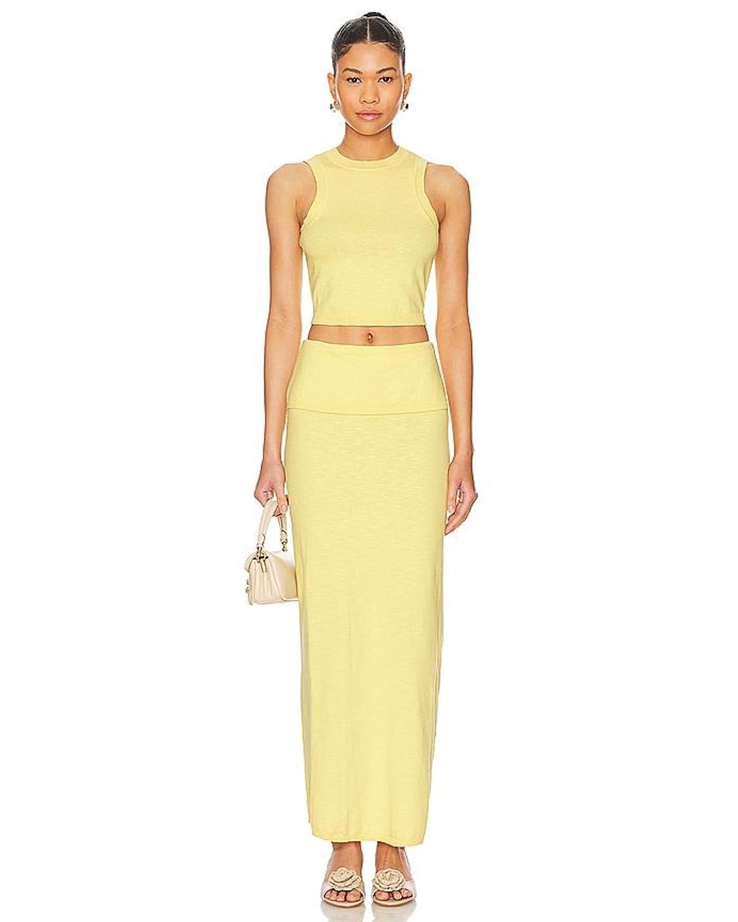 Lovers + Friends Yellow Lumielle Tank