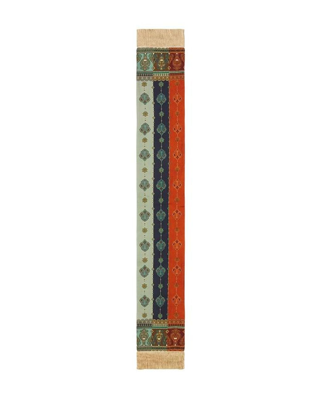 Zimmermann Multicolor Printed Silk Fringe Neck Scarf