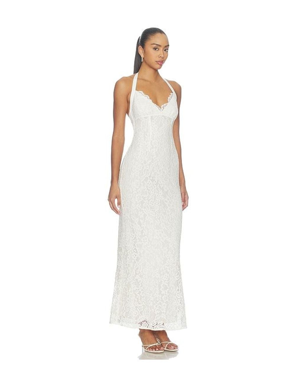 MAJORELLE White Colette Maxi Dress