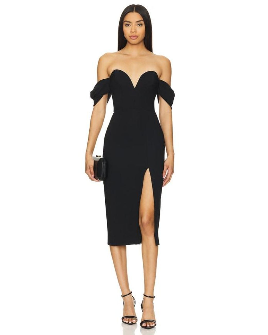 Amanda Uprichard Black Victoria Dress