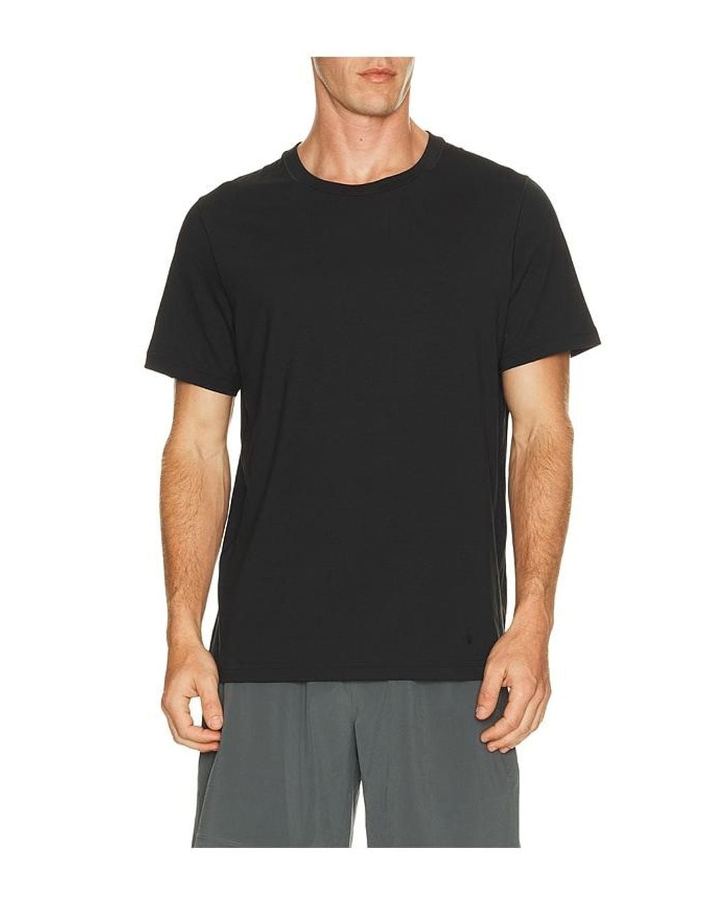 lululemon athletica Black Everyday Short Sleeve Tee Classic Fit Solid for men