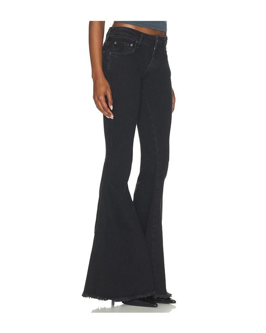 Free People Black X We The Free Emre Flare Jean