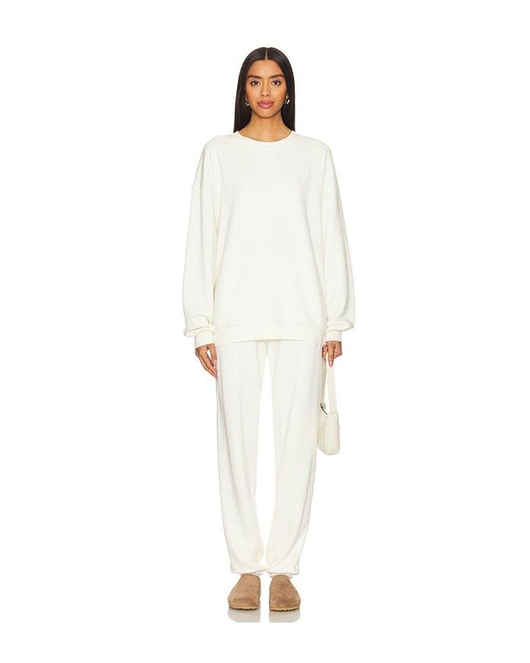 ÉTERNE White Classic Sweatpant