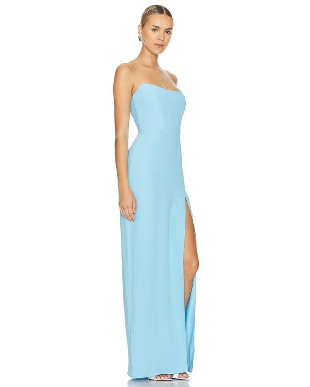 Amanda Uprichard Blue X Revolve Chamberlain Maxi Dress