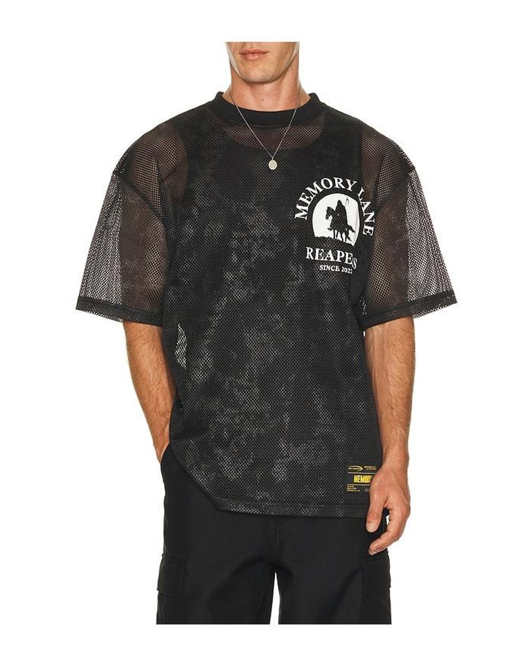 Memory Lane Black Camo Mesh Jersey Shirt for men