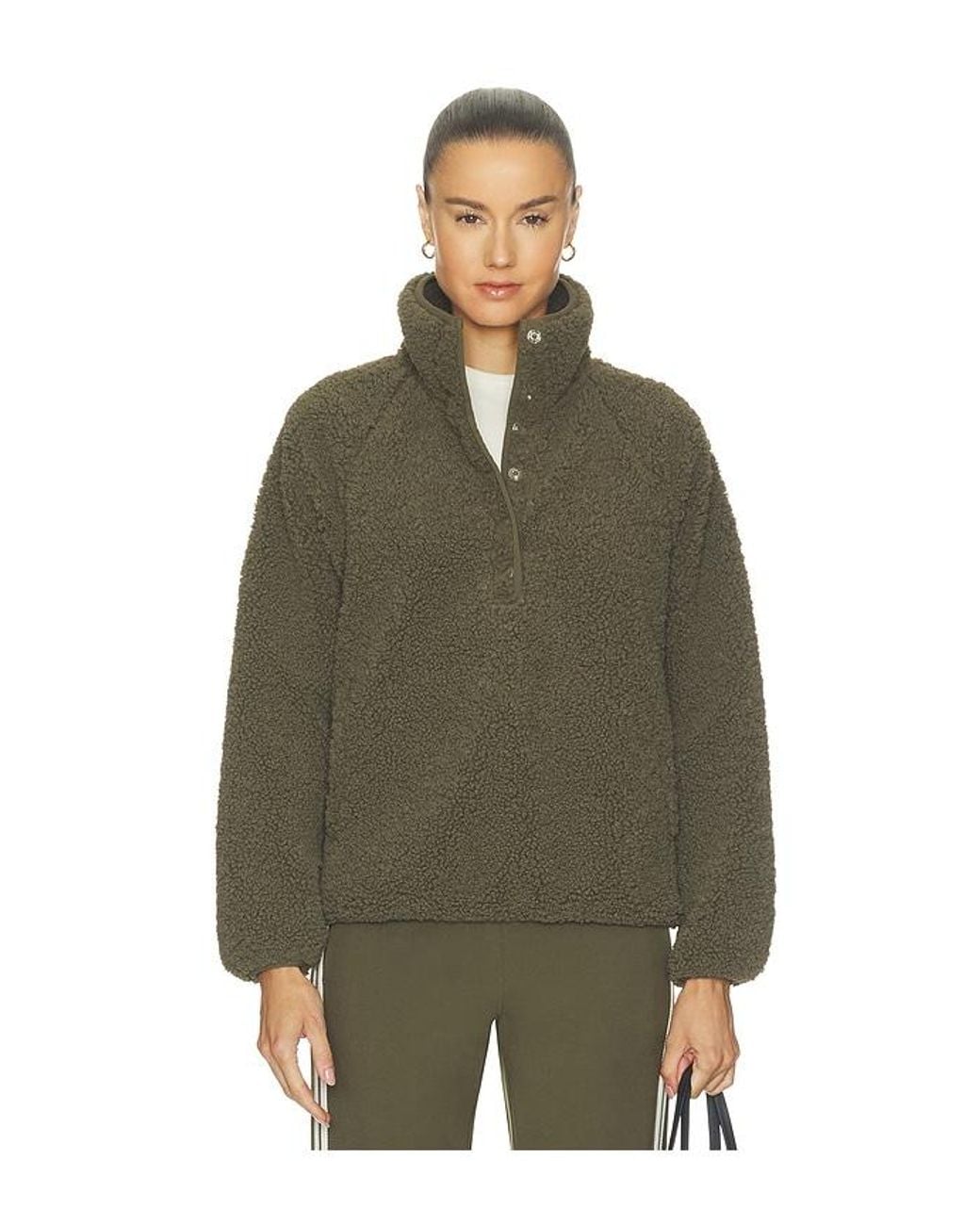 The Upside Green Harlow Fleece Pullover