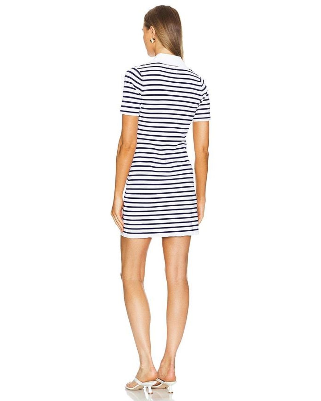 AEXAE Multicolor Technical Polo Mini Dress