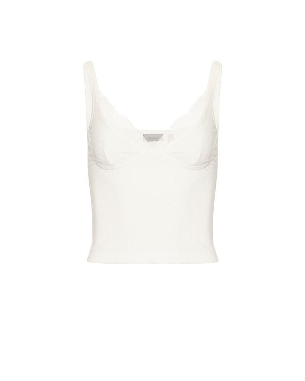 HAELO White Shadow Lace Tank