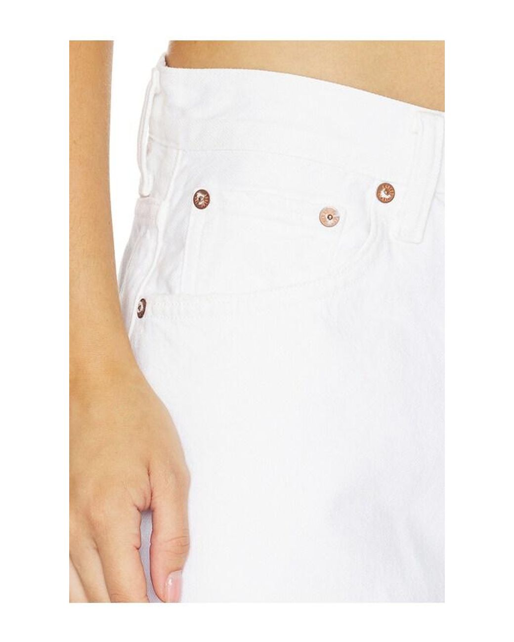 Agolde White Ramona Short