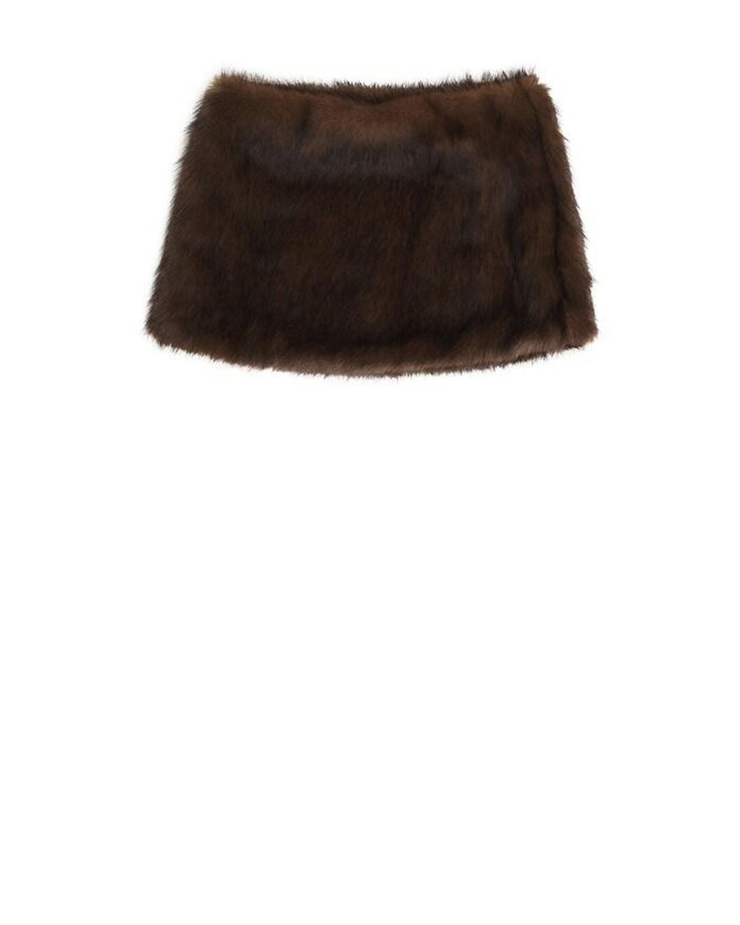 Source Unknown Black Edmea Faux Fur Scarf
