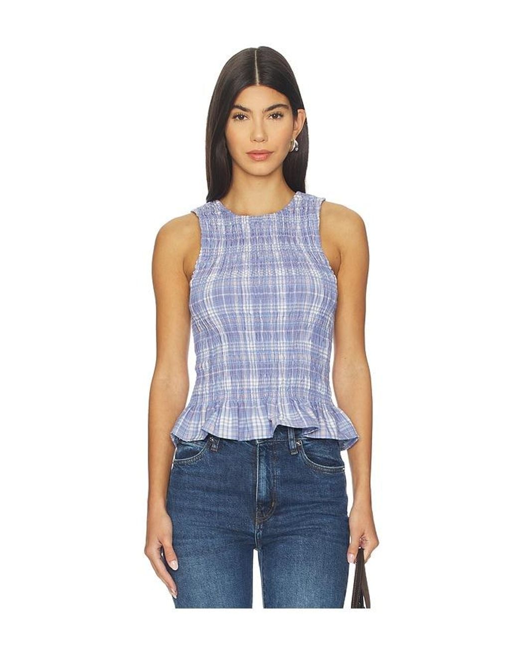 Lovers + Friends Blue Reese Top