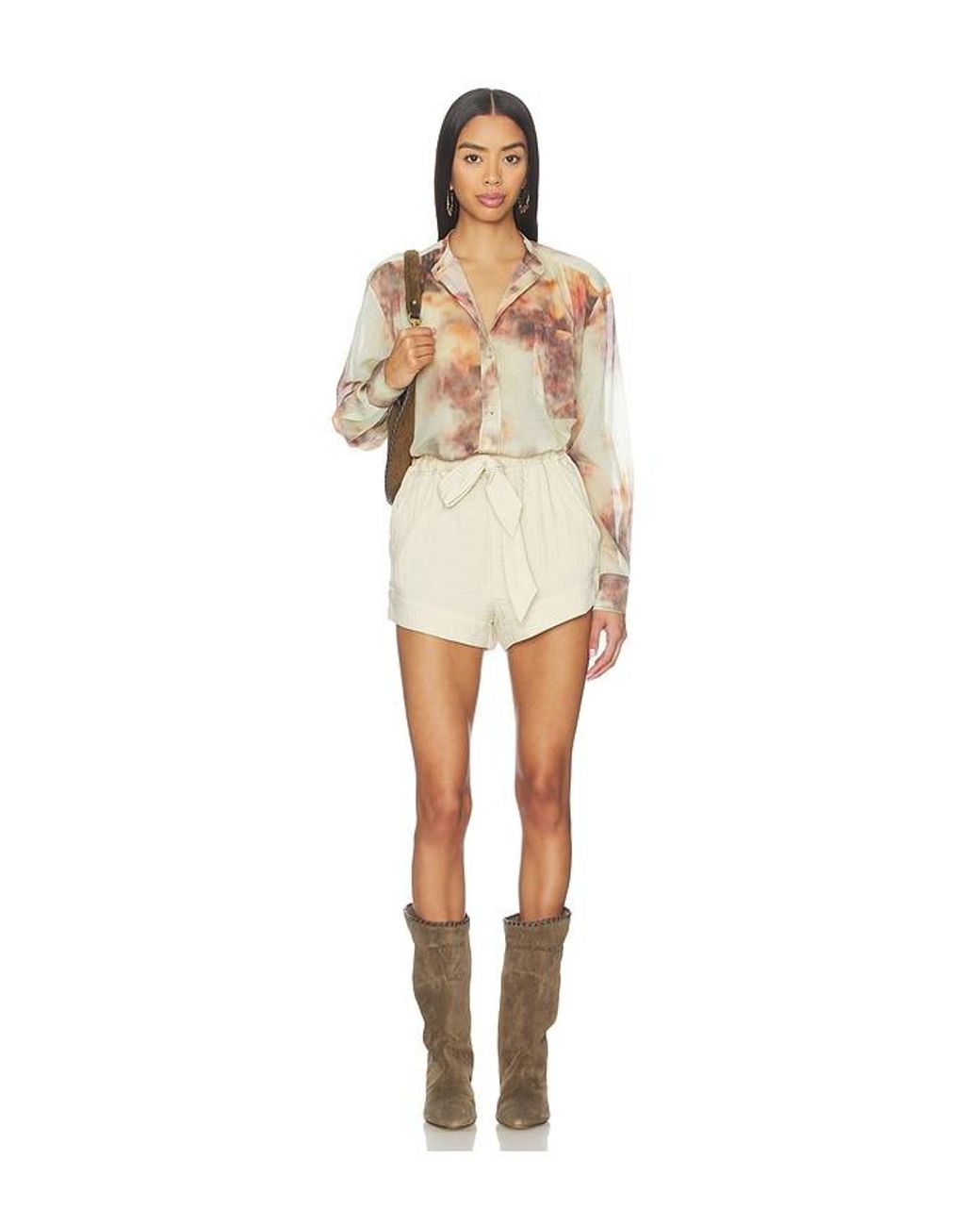Isabel Marant White Birva Short