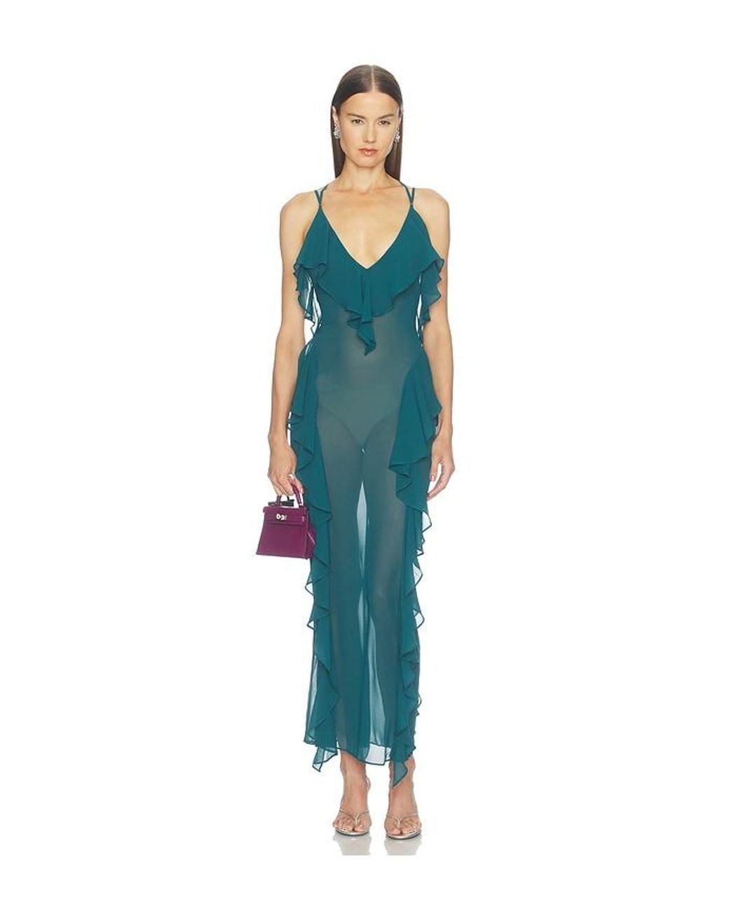 Camila Coelho Blue Taja Maxi Dress