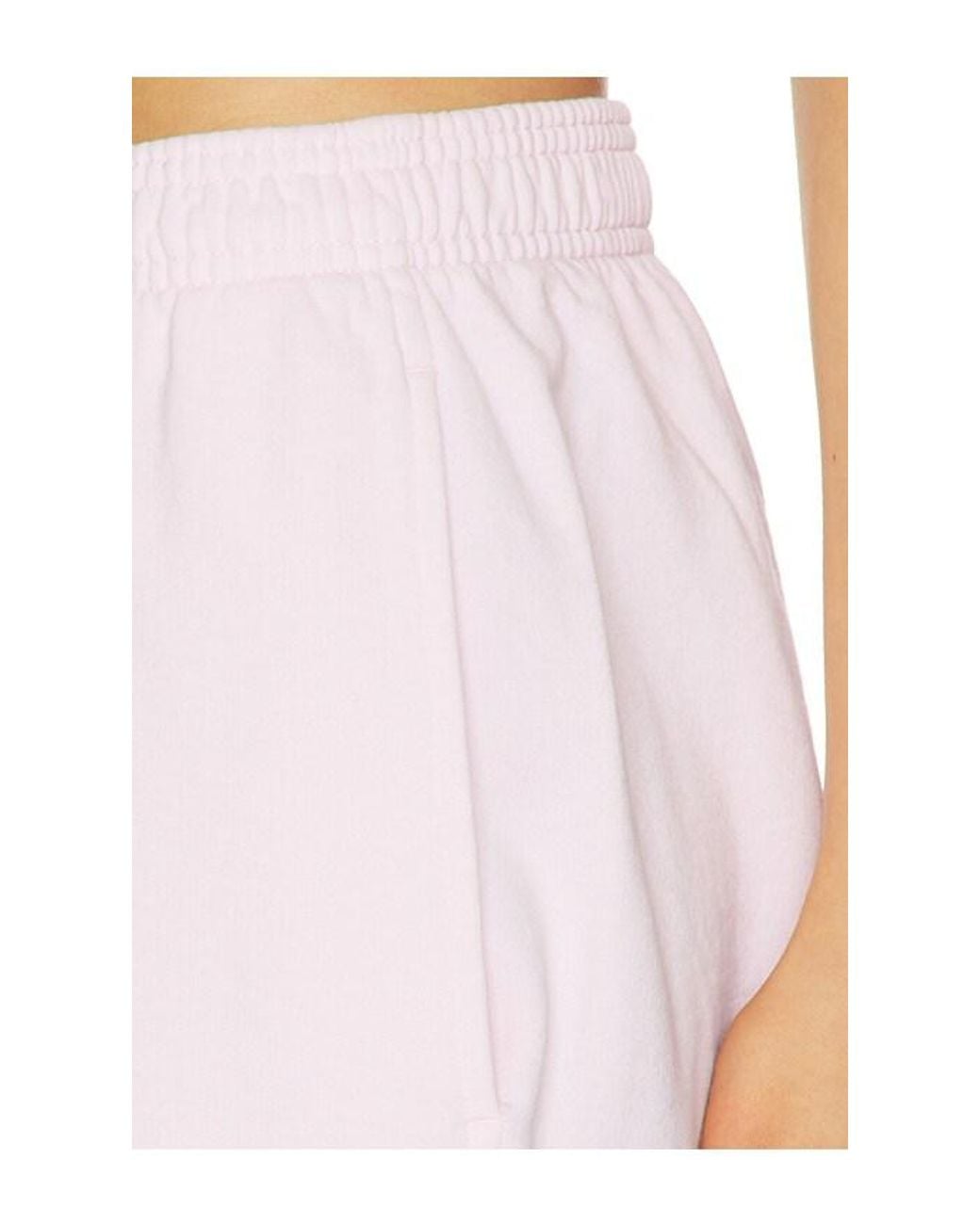 Alexander Wang White Mid-Rise Relaxed Sweatpant With Logo Print