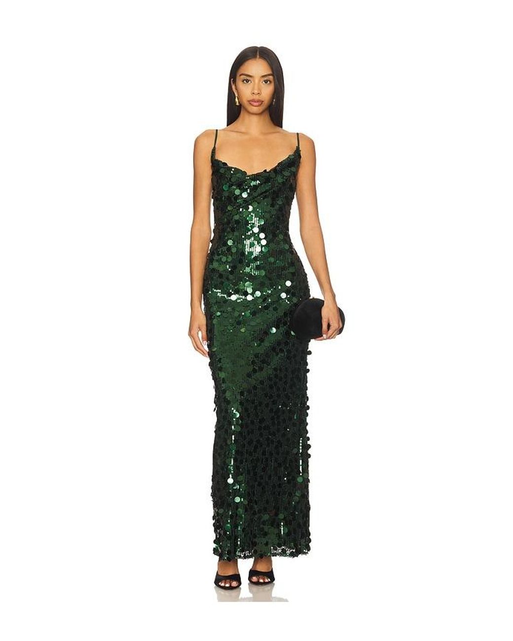 MORE TO COME Green Winifred Maxi Dress
