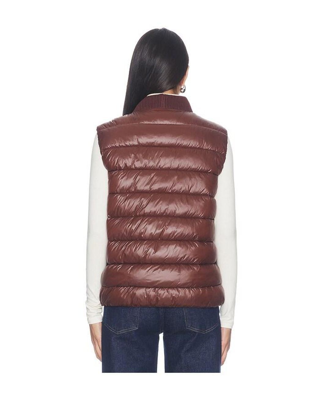 Varley Purple Colwyn Short Boxy Gilet Puffer