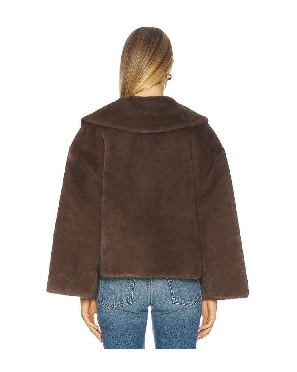 By Malene Birger Brown Jacquie Fake Fur Jacket