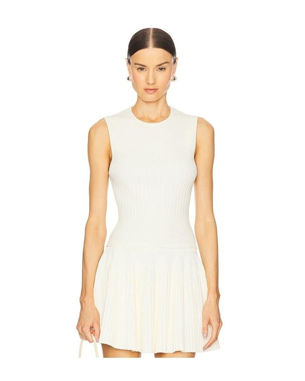 L'academie White 'Academie Dania Knit Top