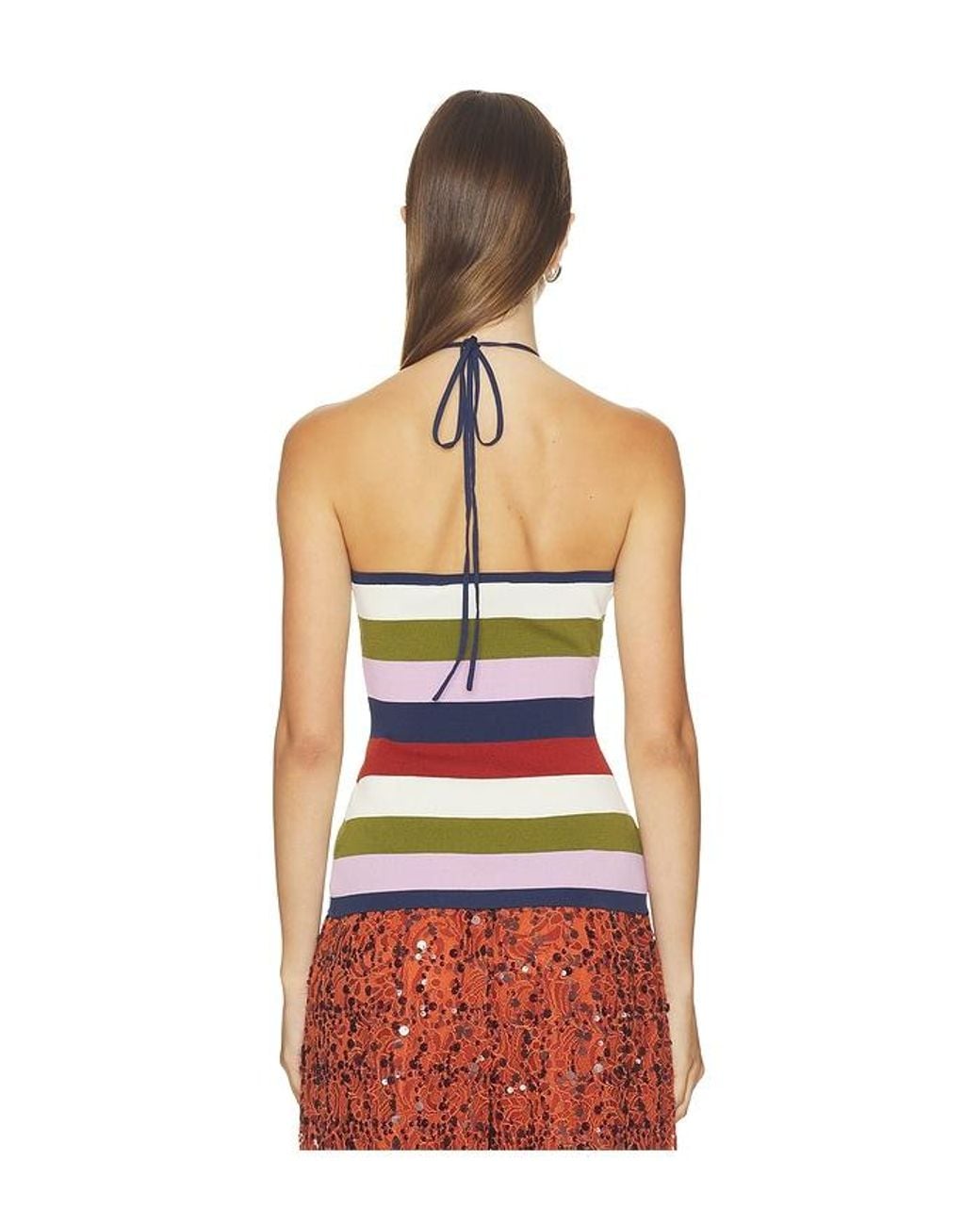 Essentiel Antwerp Red Jellie Sleeveless Knit Top