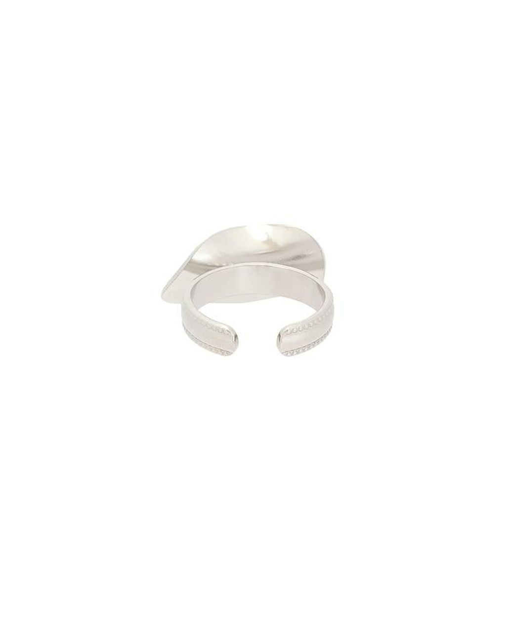 Casa Clara White Anya Assymetric Ring