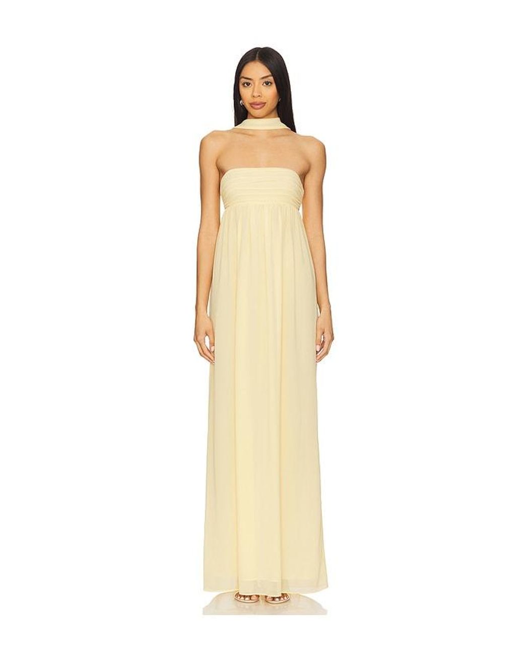 Lovers + Friends Natural Soleil Gown