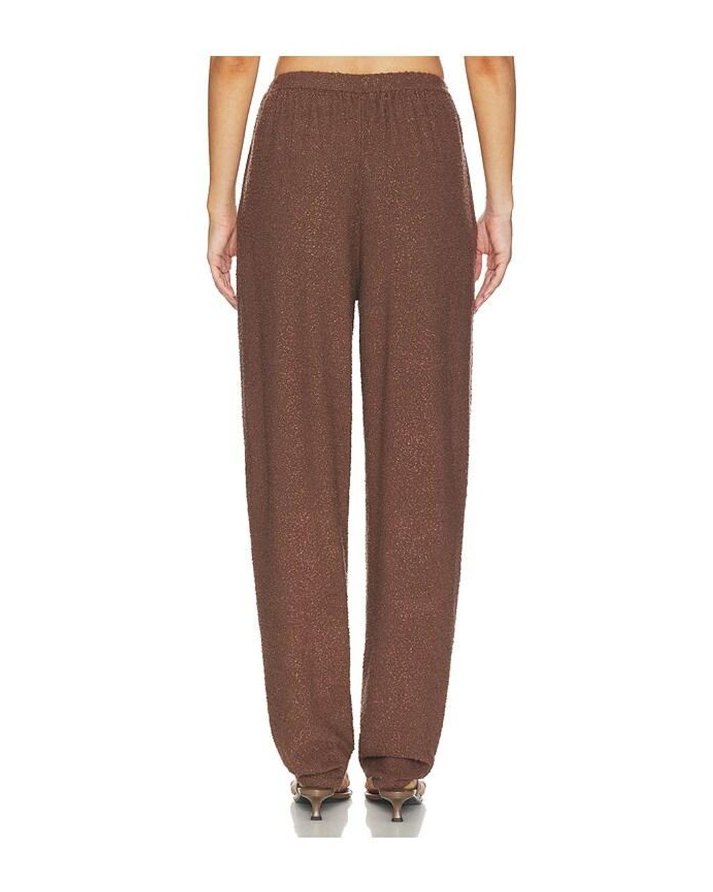 SRG Brown Samita Textured Knit Pant