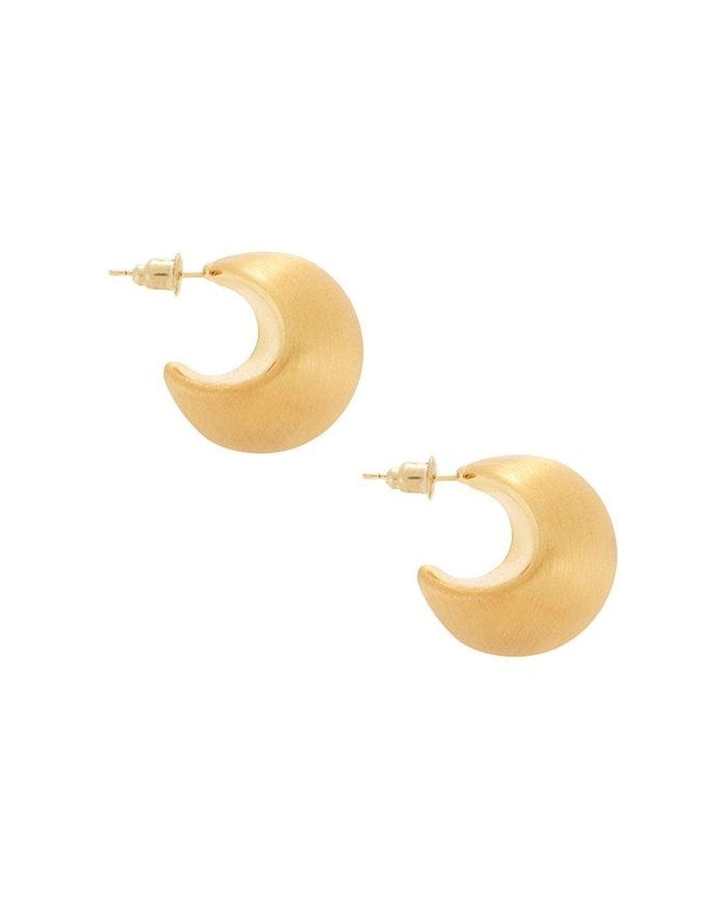 Casa Clara Metallic Justine Hoop Earrings