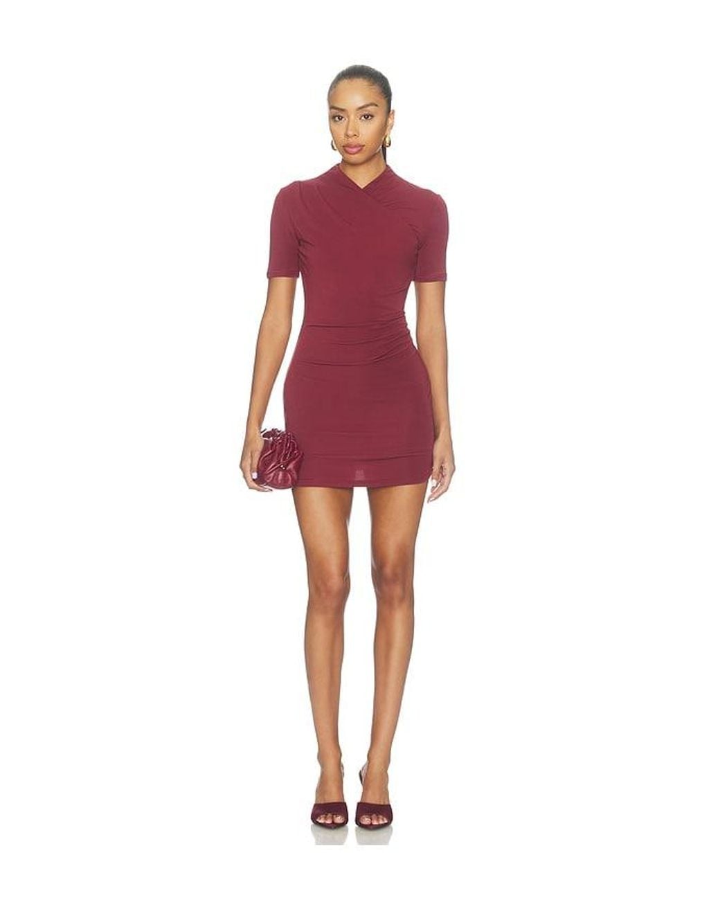 SNDY'S Red Hart Mini Dress