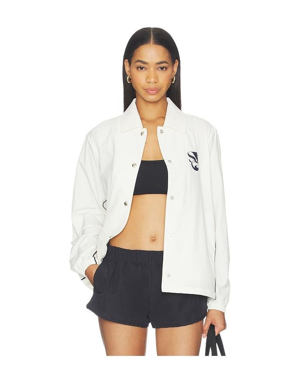 Khalhon White Garden Coach Jacket