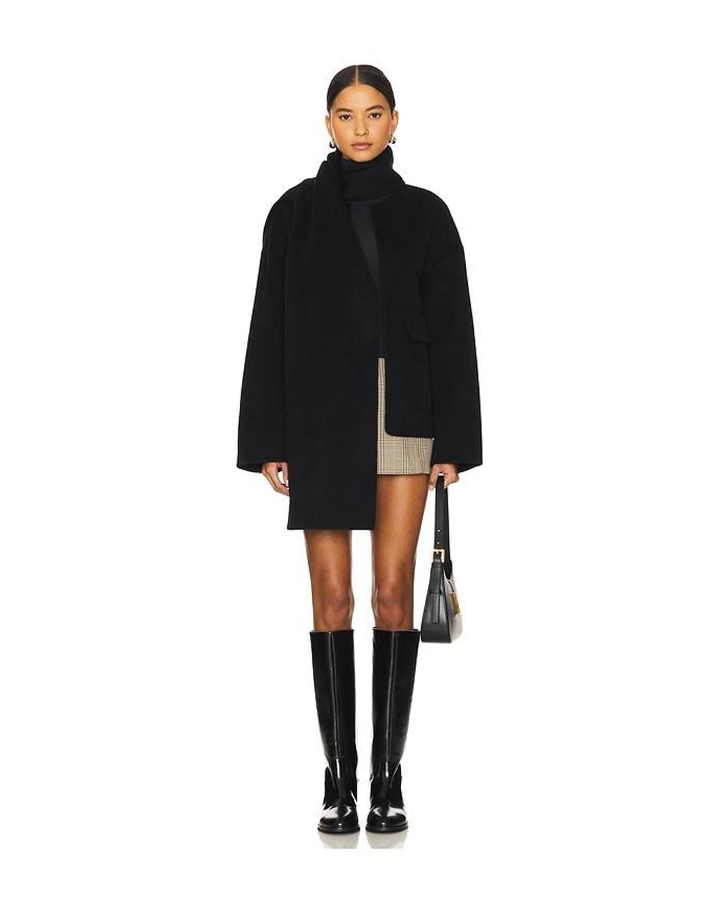 RUE SOPHIE Black Jardin Scarf Jacket