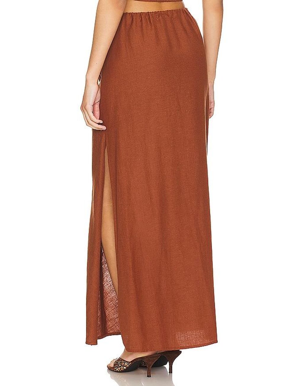 LSPACE Orange Summer Feels Skirt