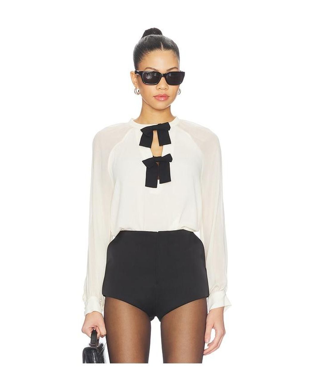 Generation Love White Aurelia Bow Blouse