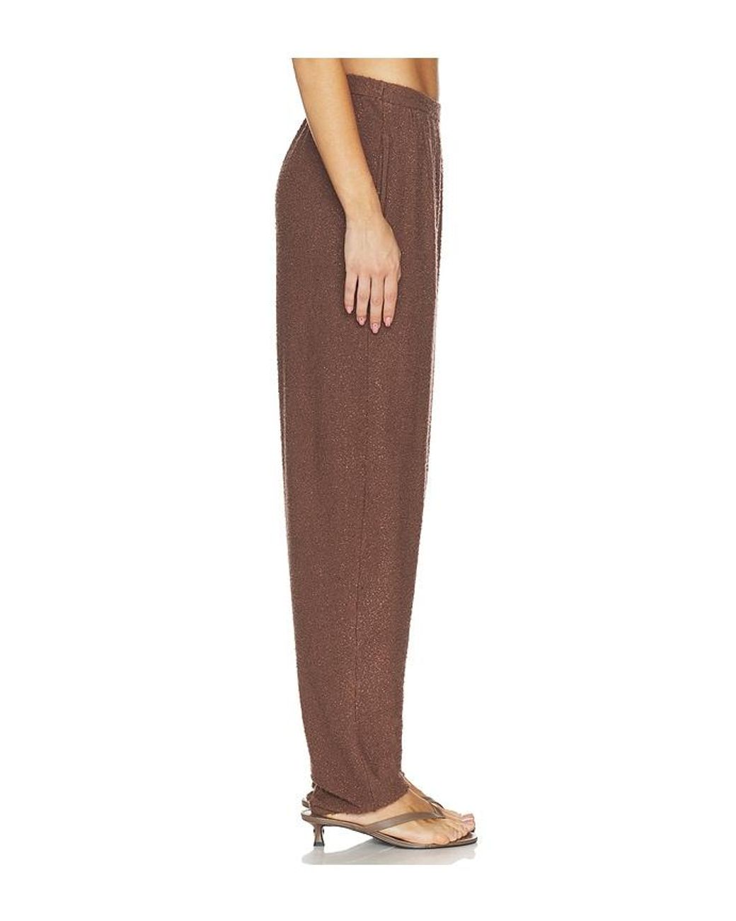 SRG Brown Samita Textured Knit Pant