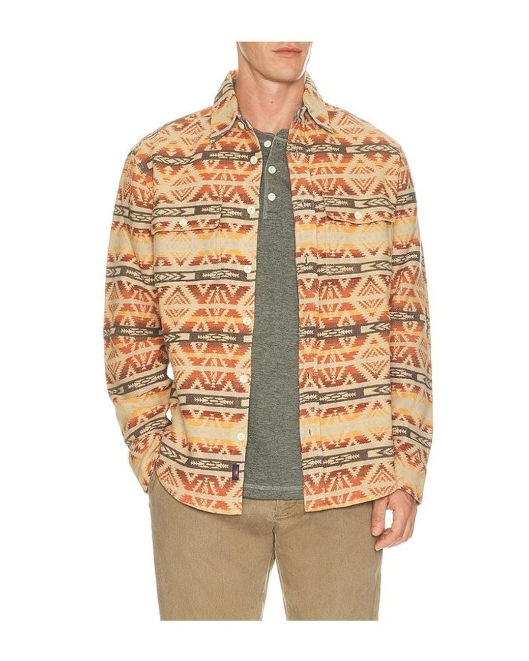 Faherty Brand Natural Lehi Canyon Overshirt for men