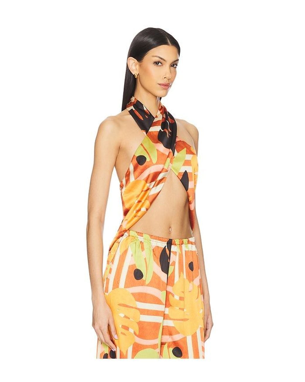 Seven Wonders Orange Sachi Top